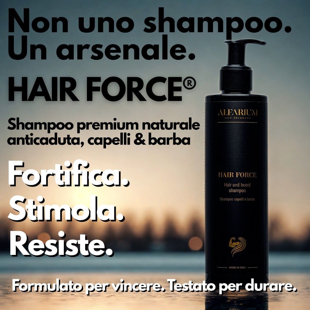 Shampoo anticaduta uomo capelli e barba – Hair Force® Alfarium®