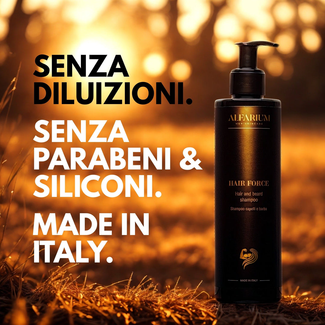 Shampoo anticaduta uomo capelli e barba – Hair Force® Alfarium®