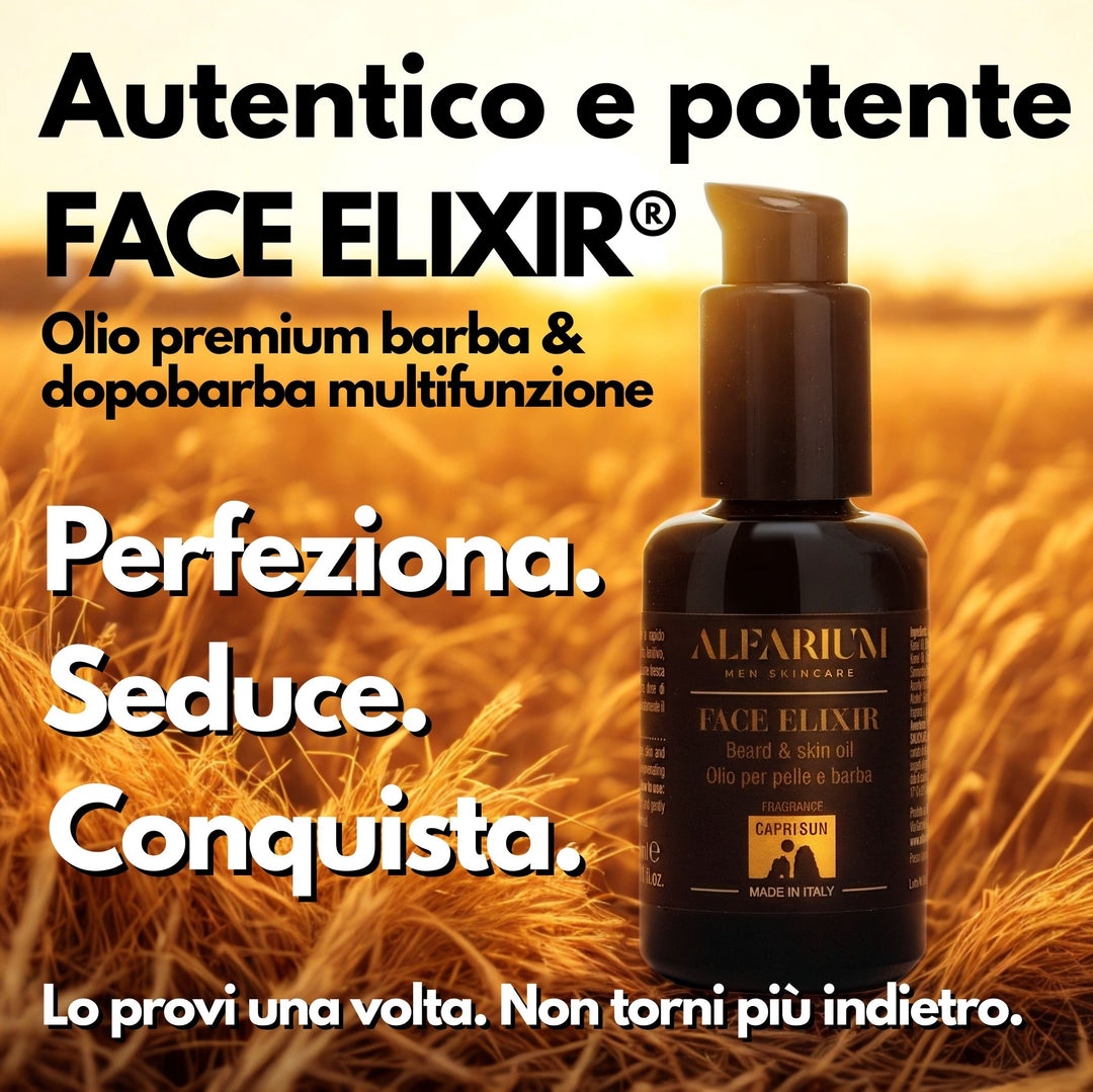 Olio barba e dopobarba uomo – Face Elixir® Alfarium®