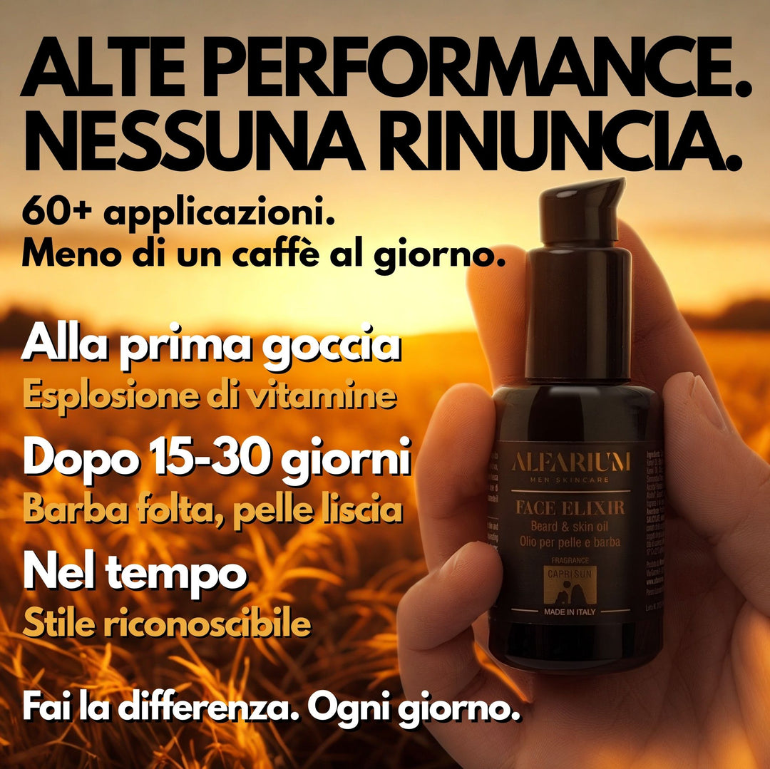 Olio barba e dopobarba uomo – Face Elixir® Alfarium®