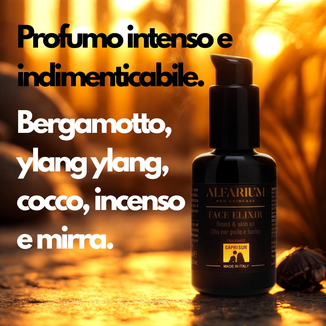 Olio barba e dopobarba uomo – Face Elixir® Alfarium®